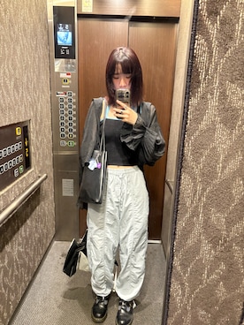 「ブルー×ブラック」｜chiさん（レディース・163cm）の夏コーディネート