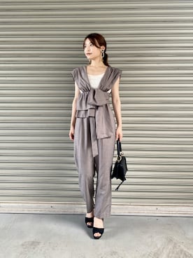「SEE BY CHLOE（シーバイクロエ）のアイテム」を使った、三橋栄香さん（レディース・155cm）の夏コーディネート