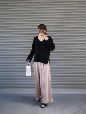 三橋栄香さん（レディース・155cm）の秋コーディネート