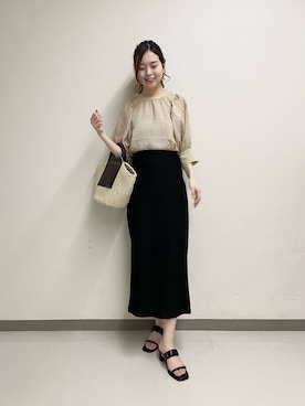 「いまどきジャケット写真」｜「アイテム（サンダル）」を使った、ayanaさん（レディース・166cm）の春コーディネート