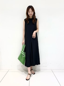 「FUDGEBOYのトラッドスタイル」｜「アイテム（ワンピース/ドレス）」を使った、ayanaさん（レディース・166cm）の春コーディネート