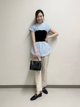「いまどきジャケット写真」｜「アイテム（その他シューズ）」を使った、ayanaさん（レディース・166cm）の春コーディネート