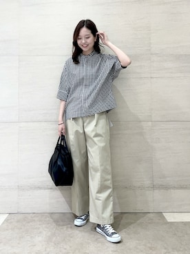 「Lee（リー）のアイテム」を使った、ayanaさん（レディース・166cm）の夏コーディネート