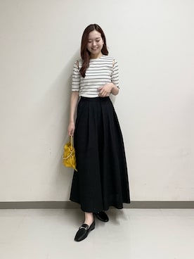 「いまどきジャケット写真」｜「アイテム（その他シューズ）」を使った、ayanaさん（レディース・166cm）の春コーディネート