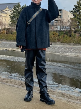 「AS KNOW AS PINKY（アズノゥアズピンキー）のアイテム」を使った、えーきち【62kg】さん（メンズ・169cm）の冬コーディネート