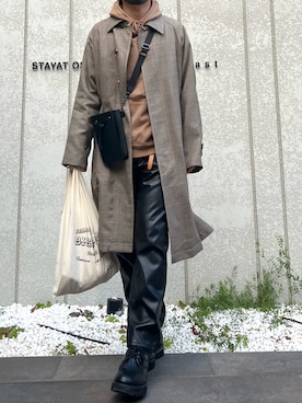 「RAGEBLUE（レイジブルー）のアイテム（パーカー）」を使った、えーきち【62kg】さん（メンズ・169cm）の冬コーディネート