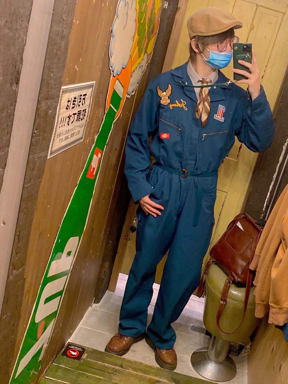 Dickiesのつなぎ/オールインワンを使った「ハーレーダビッドソン」の