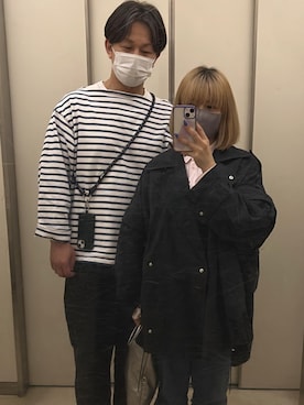 「NEAT（ニート）のアイテム（チノパンツ）」を使った、DDさん（メンズ・173cm）の春コーディネート