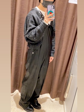 「UNITED ARROWS（ユナイテッドアローズ）のアイテム（サロペット/オーバーオール）」を使った、ハチさん（レディース・165cm）の秋コーディネート