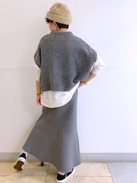 kahoさん（レディース・154cm）の冬コーディネート