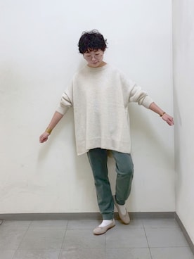 「スエット」｜「アイテム（その他）」を使った、kahoさん（レディース・154cm）の秋コーディネート