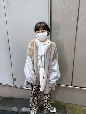 「CONVERSE（コンバース）のCANVAS ALL STAR J OX   J　32167431（スニーカー）」を使った、kahoさん（レディース・154cm）の秋コーディネート