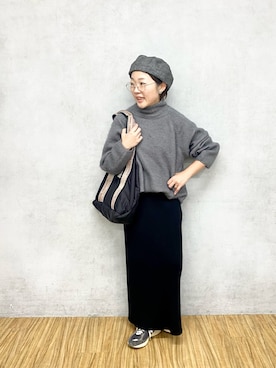 「シアタープロダクツ(THEATRE PRODUCTS)」｜「アイテム（スカート）」を使った、kahoさん（レディース・154cm）の秋コーディネート