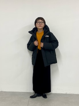 「ハロウィン」｜「アイテム（ダウンジャケット/コート）」を使った、kahoさん（レディース・154cm）の秋コーディネート