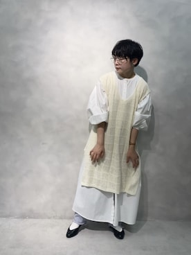 「note et silence （ノートエシロンス）のアイテム」を使った、kahoさん（レディース・154cm）の春コーディネート
