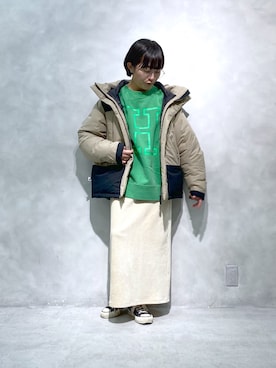 「CONVERSE（コンバース）のCANVAS ALL STAR J OX   J　32167431（スニーカー）」を使った、kahoさん（レディース・154cm）の秋コーディネート