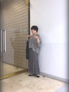 「note et silence （ノートエシロンス）のアイテム」を使った、kahoさん（レディース・154cm）の夏コーディネート