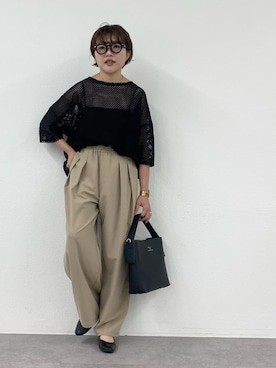 「アイテム（ハンドバッグ）」を使った、kahoさん（レディース・154cm）の秋コーディネート