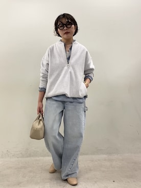 「PUAL CE CIN（ピュアルセシン）のアイテム」を使った、kahoさん（レディース・154cm）の春コーディネート