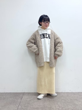 kahoさん（レディース・154cm）の冬コーディネート