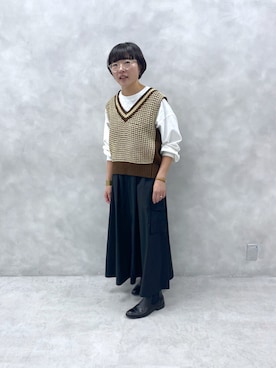 kahoさん（レディース・154cm）の秋コーディネート