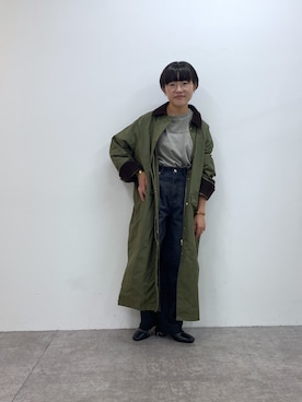 「秋コート」｜kahoさん（レディース・154cm）の夏コーディネート