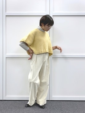 「PUAL CE CIN（ピュアルセシン）のアイテム（その他）」を使った、kahoさん（レディース・154cm）の秋コーディネート