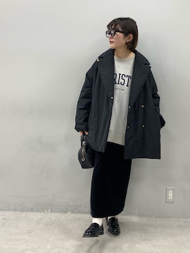 「アイテム（テーラードジャケット）」を使った、kahoさん（レディース・154cm）の冬コーディネート