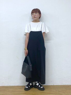 「UNITED ARROWS（ユナイテッドアローズ）のアイテム（メガネ）」を使った、kahoさん（レディース・154cm）の夏コーディネート