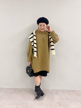 kahoさん（レディース・154cm）の冬コーディネート