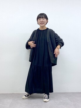 「CONVERSE（コンバース）のCANVAS ALL STAR J OX   J　32167431（スニーカー）」を使った、kahoさん（レディース・154cm）の秋コーディネート