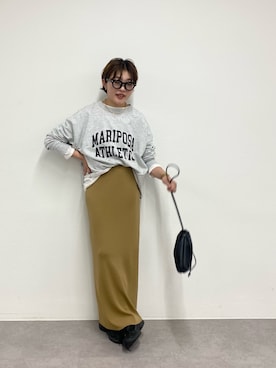 「アイテム（スカート）」を使った、kahoさん（レディース・154cm）の夏コーディネート