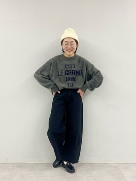 kahoさん（レディース・154cm）の冬コーディネート