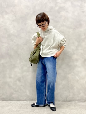 「シアタープロダクツ(THEATRE PRODUCTS)」｜「アイテム（パンツ）」を使った、kahoさん（レディース・154cm）の秋コーディネート