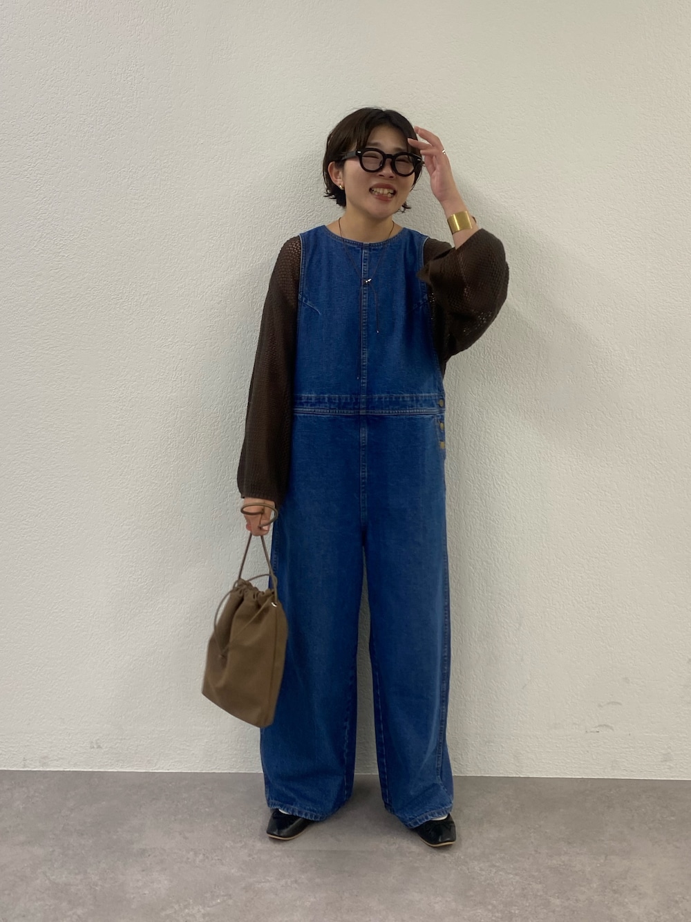 kokiminitaコラボ】コーンデニム アメスリサロペットを使ったショップ