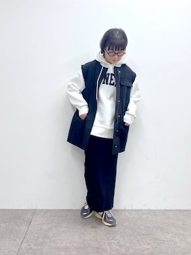 kahoさん（レディース・154cm）の冬コーディネート