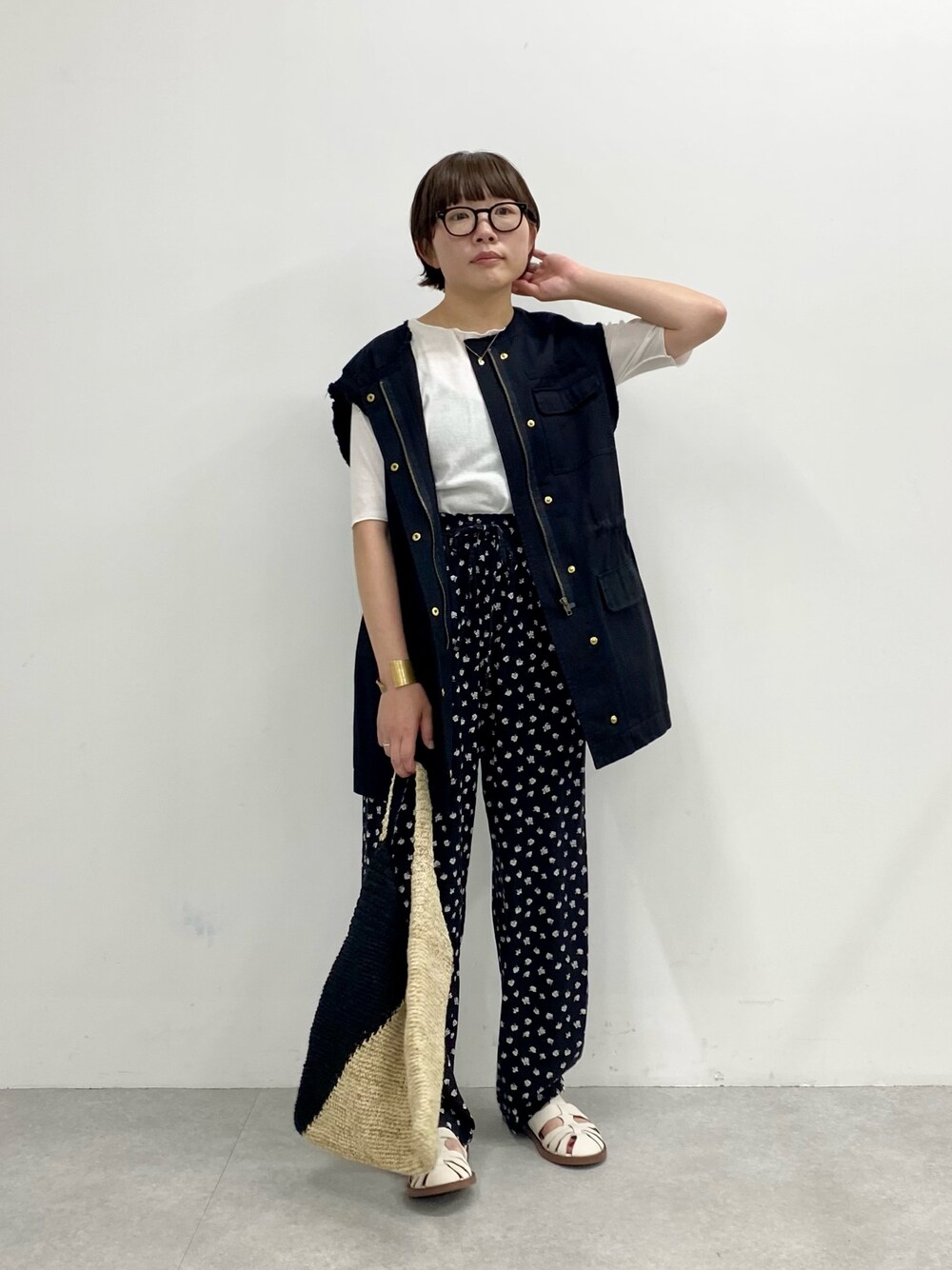 PUAL CE CIN（ピュアルセシン）の「ミリタリーベスト（ダウンベスト