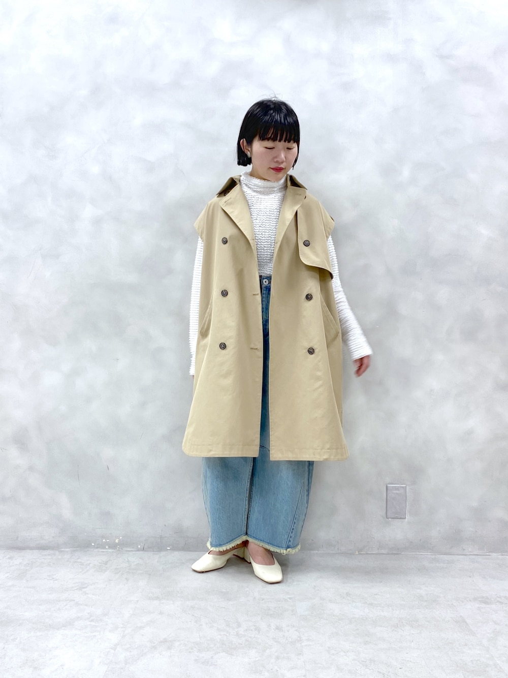 PUAL CE CIN（ピュアルセシン）の「2WAYトレンチコート