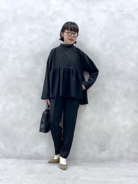 「ショートボブ」｜kahoさん（レディース・154cm）の冬コーディネート