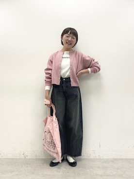 「シアタープロダクツ(THEATRE PRODUCTS)」｜「アイテム（パンツ）」を使った、kahoさん（レディース・154cm）の冬コーディネート