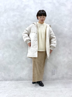 「PUAL CE CIN（ピュアルセシン）のアイテム（ブルゾン）」を使った、kahoさん（レディース・154cm）の秋コーディネート