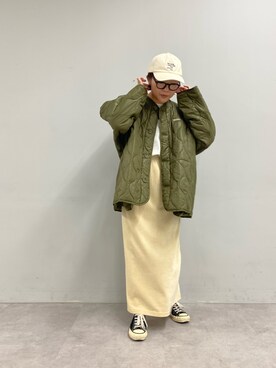 「PUAL CE CIN（ピュアルセシン）のアイテム（帽子）」を使った、kahoさん（レディース・154cm）の秋コーディネート