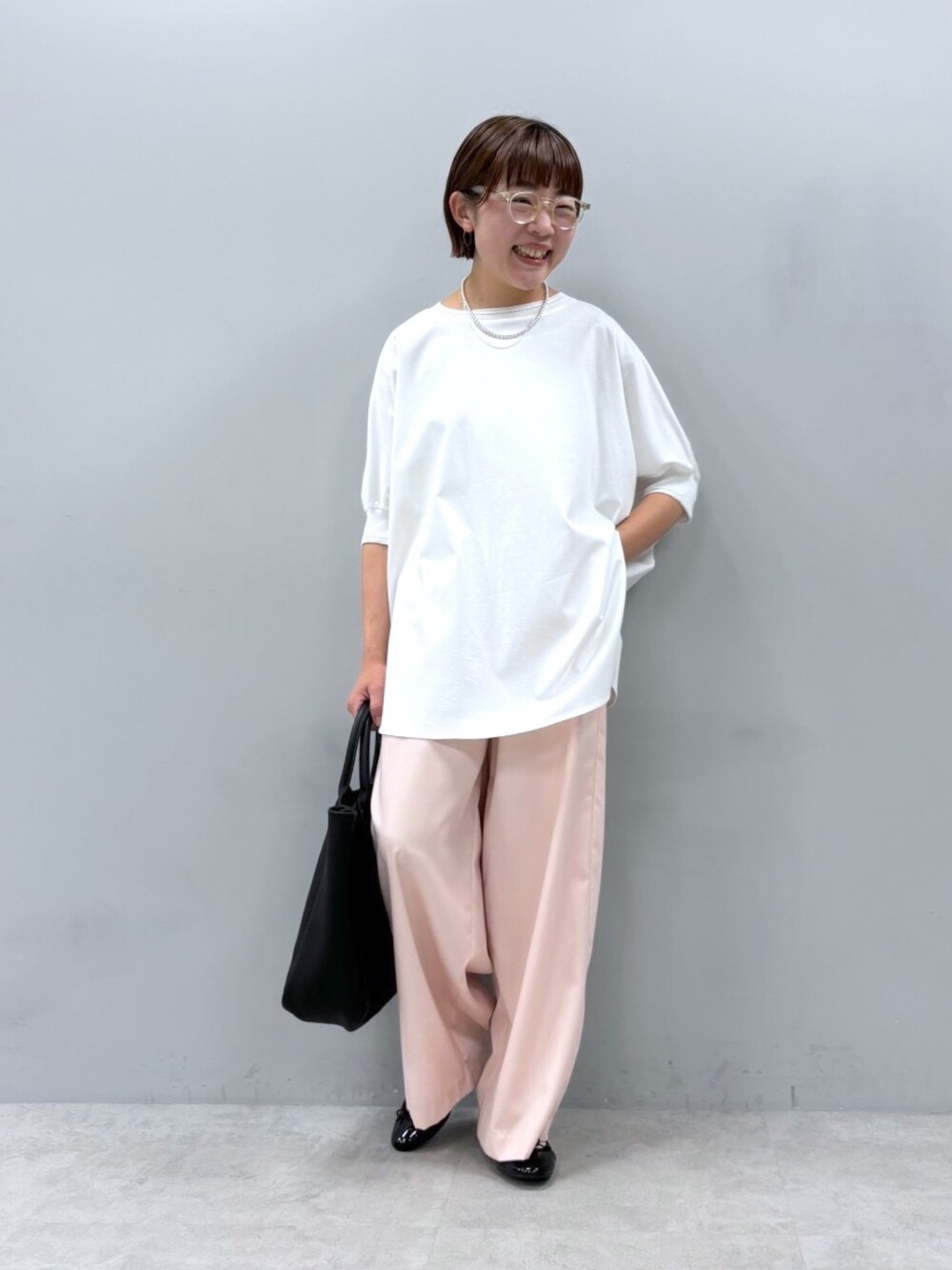 PUAL CE CIN（ピュアルセシン）の「両面シルケットリブ袖Tシャツ