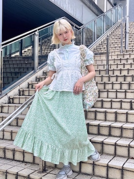 「WC（ダブル シー）のアイテム」を使った、ﾅﾂｷさん（レディース・166cm）の夏コーディネート