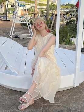 「リゾートスタイル」｜ﾅﾂｷさん（レディース・166cm）の夏コーディネート