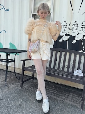 「PEACH JOHN（ピーチジョン）のアイテム」を使った、ﾅﾂｷさん（レディース・166cm）の夏コーディネート