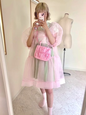 「KBF（ケイビーエフ）のアイテム（バッグ）」を使った、ﾅﾂｷさん（レディース・166cm）の夏コーディネート