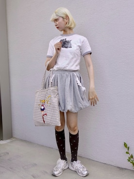 「merry jenny（メリージェニー）のアイテム（スカート）」を使った、ﾅﾂｷさん（レディース・166cm）の夏コーディネート