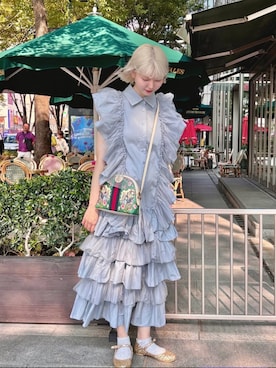 「GUCCI（グッチ）のアイテム」を使った、ﾅﾂｷさん（レディース・166cm）の夏コーディネート