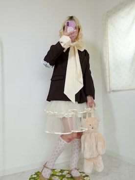 「loin nuit（ロワンニュイ）のアイテム」を使った、ﾅﾂｷさん（レディース・166cm）の秋コーディネート